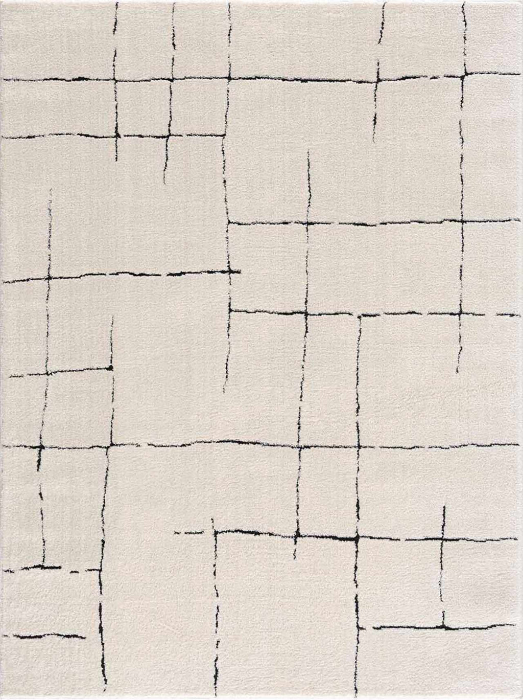 Koume Beige Maze Area Rug - thewrightstore