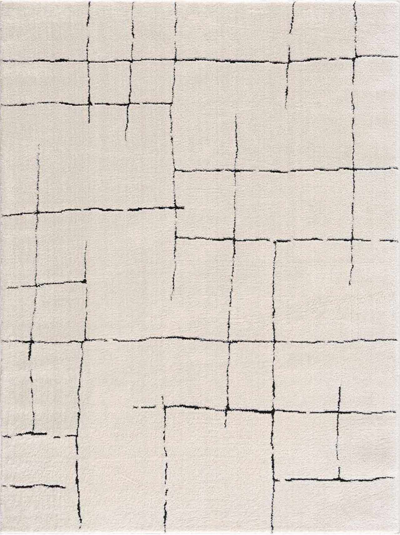 Koume Beige Maze Area Rug - thewrightstore