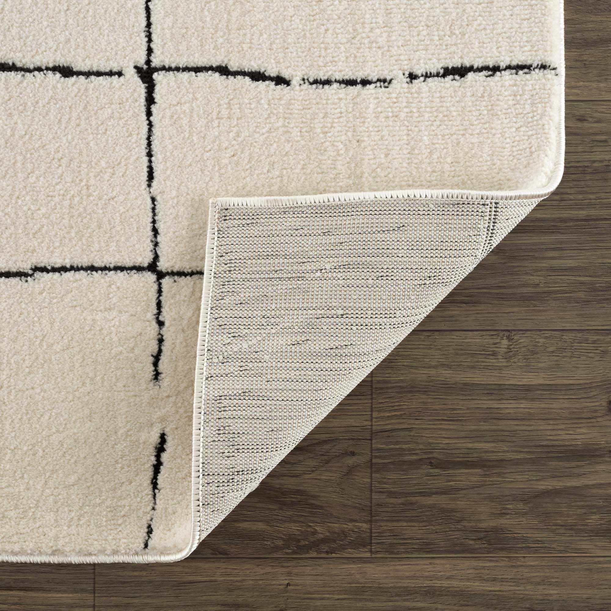 Koume Beige Maze Area Rug - thewrightstore