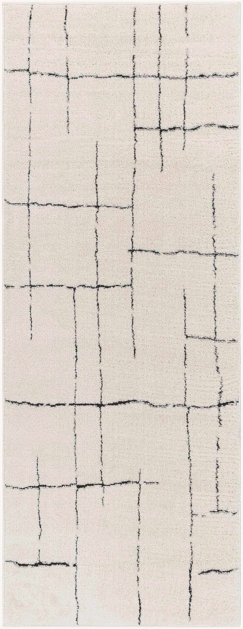 Koume Beige Maze Area Rug - thewrightstore