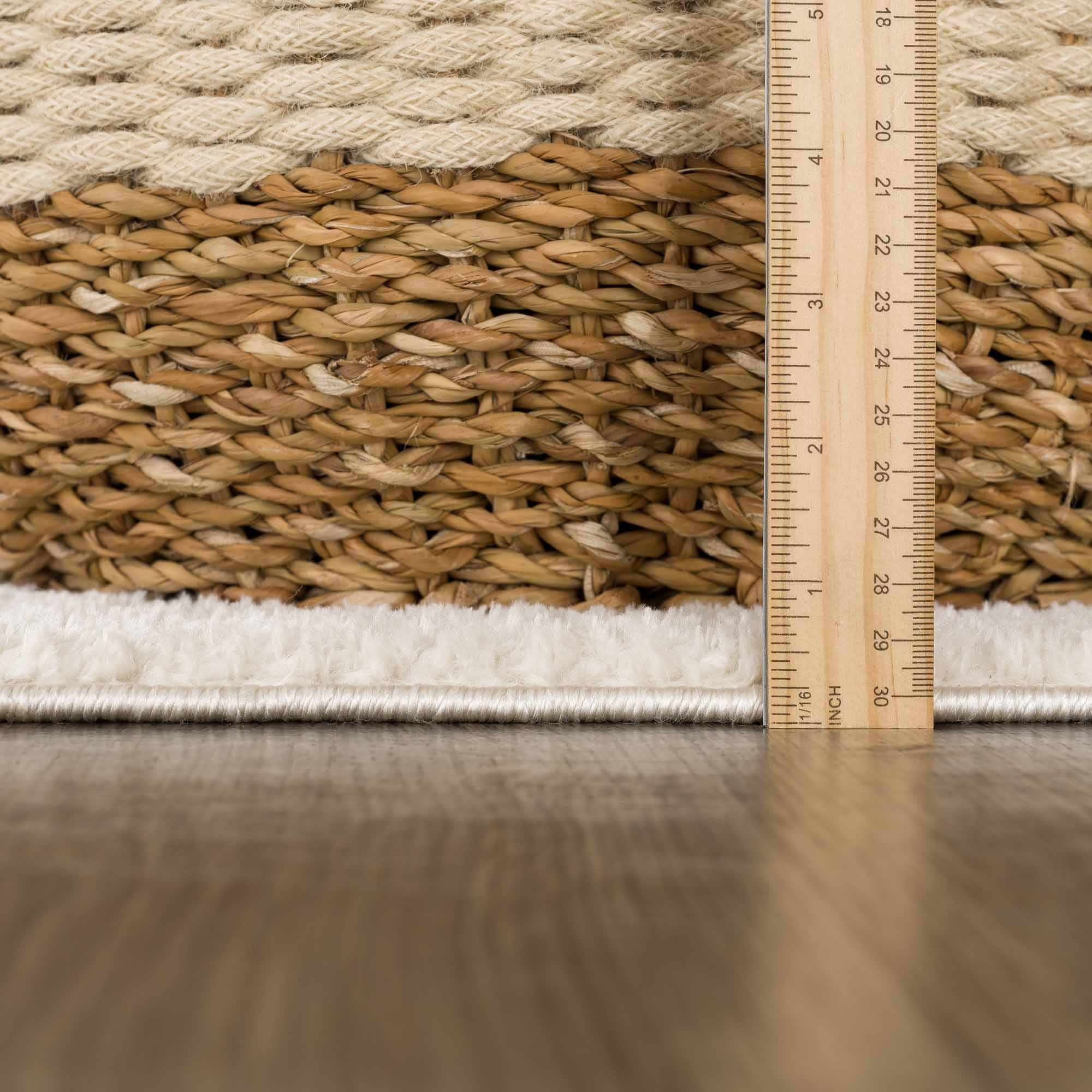 Koume Ivory & Brown Area Rug - thewrightstore