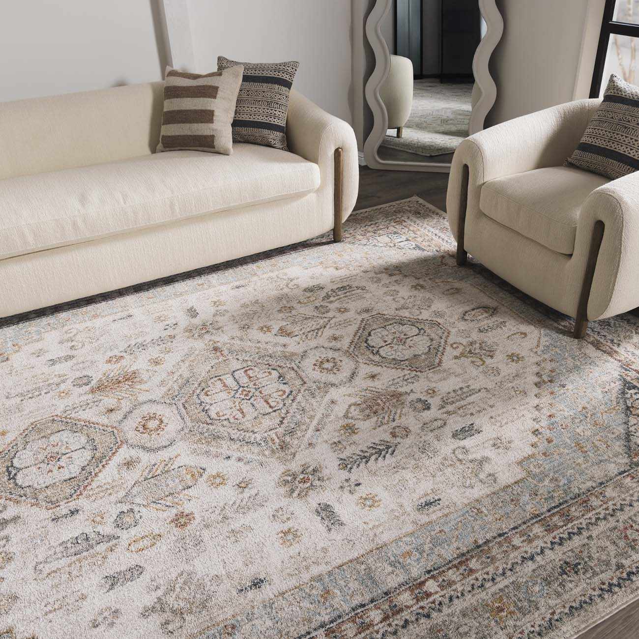 Kouta Cream Area Rug - thewrightstore