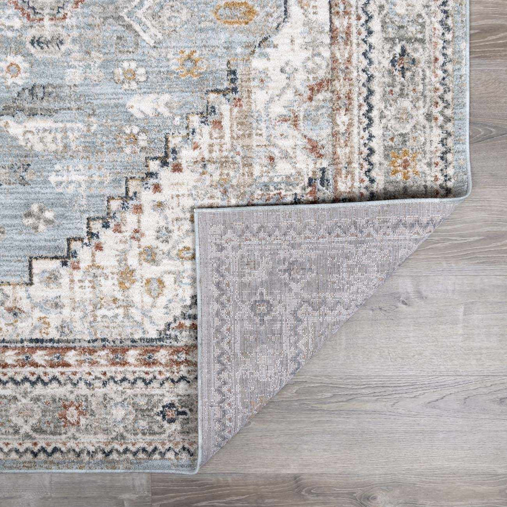 Kouta Gray Blue Area Rug - thewrightstore