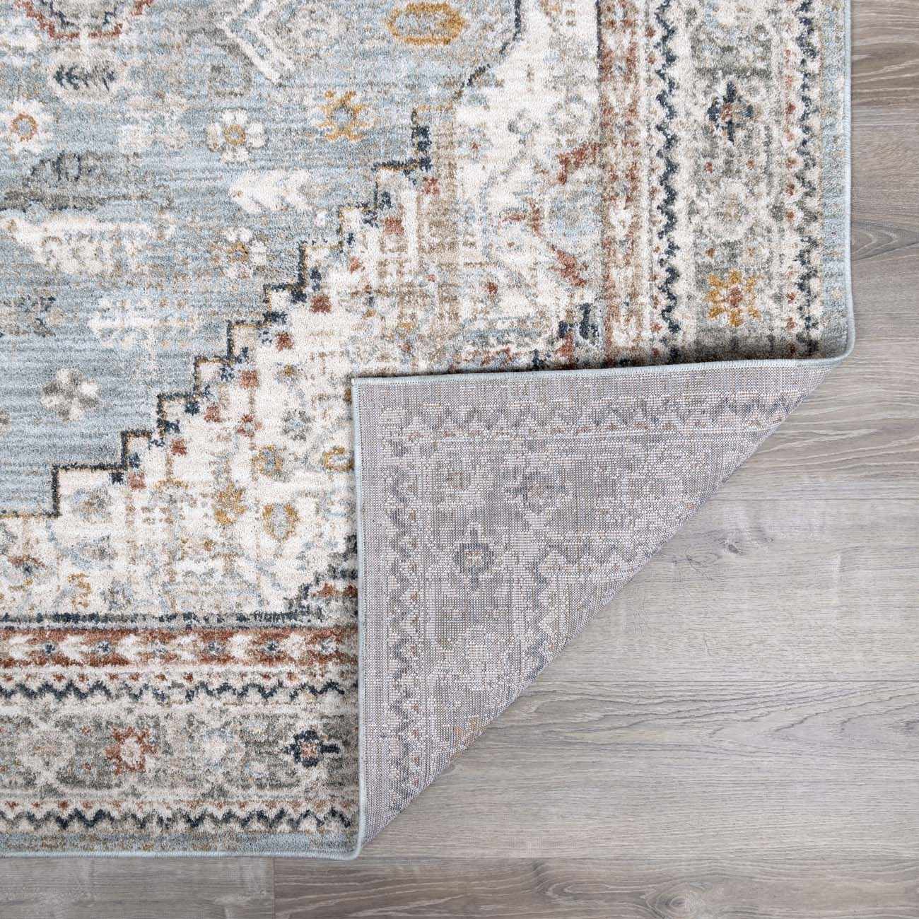 Kouta Gray Blue Area Rug - thewrightstore