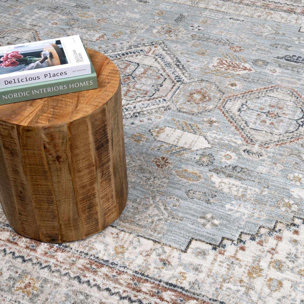 Kouta Gray Blue Area Rug - thewrightstore