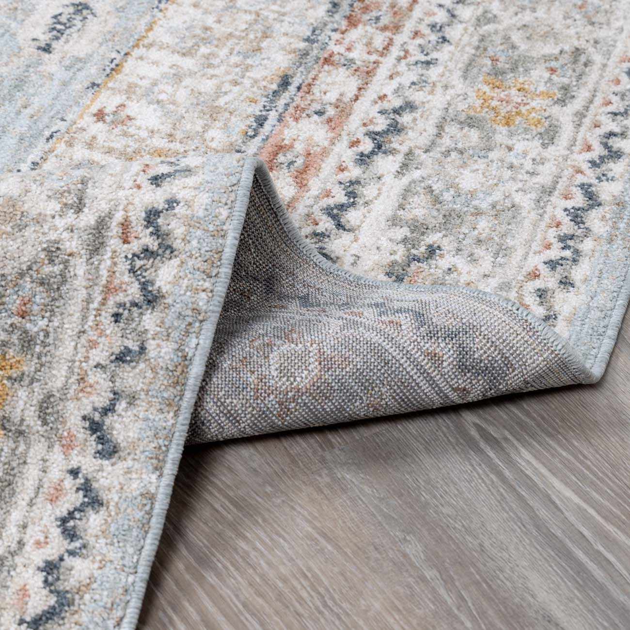 Kouta Gray Blue Area Rug - thewrightstore