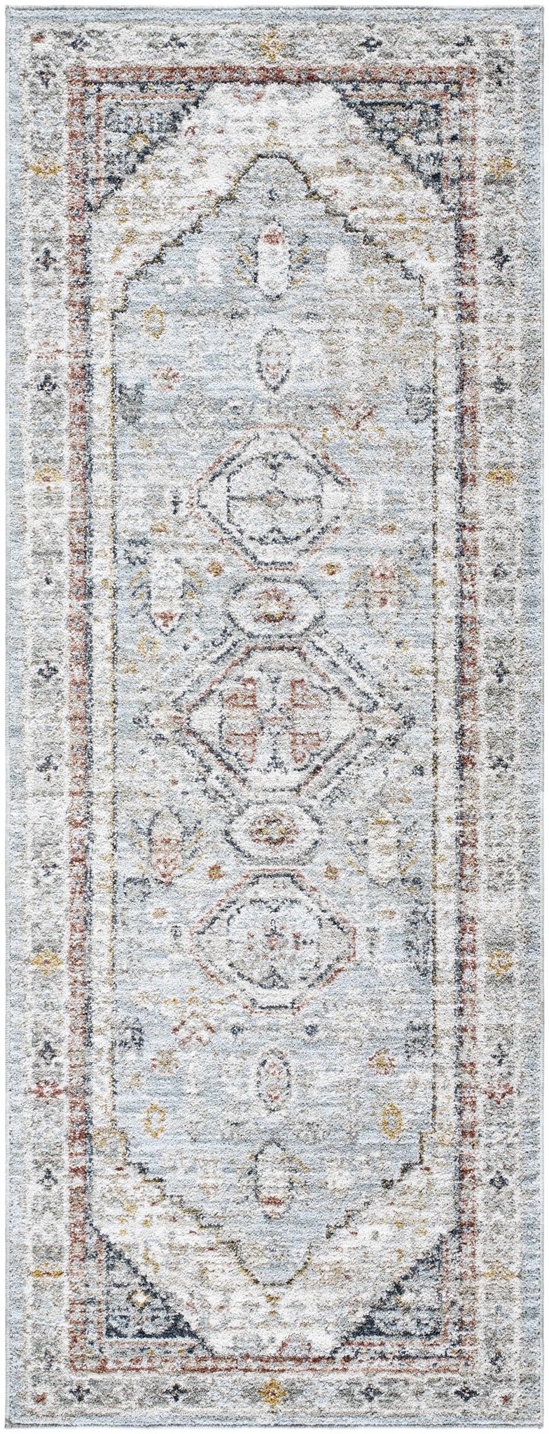Kouta Gray Blue Area Rug - thewrightstore