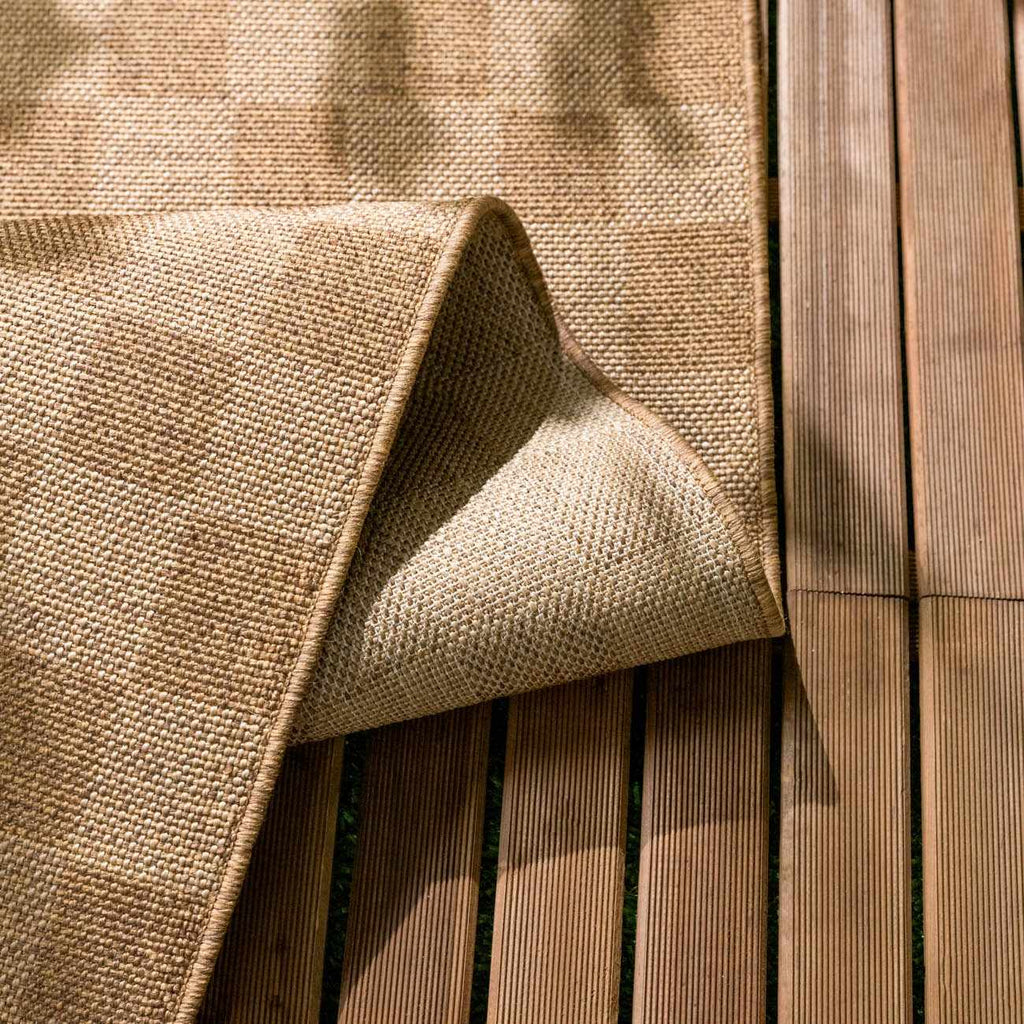 Kuval Checkered Brown Rug - thewrightstore