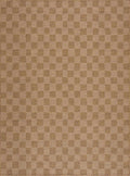 Kuval Checkered Brown Rug - thewrightstore