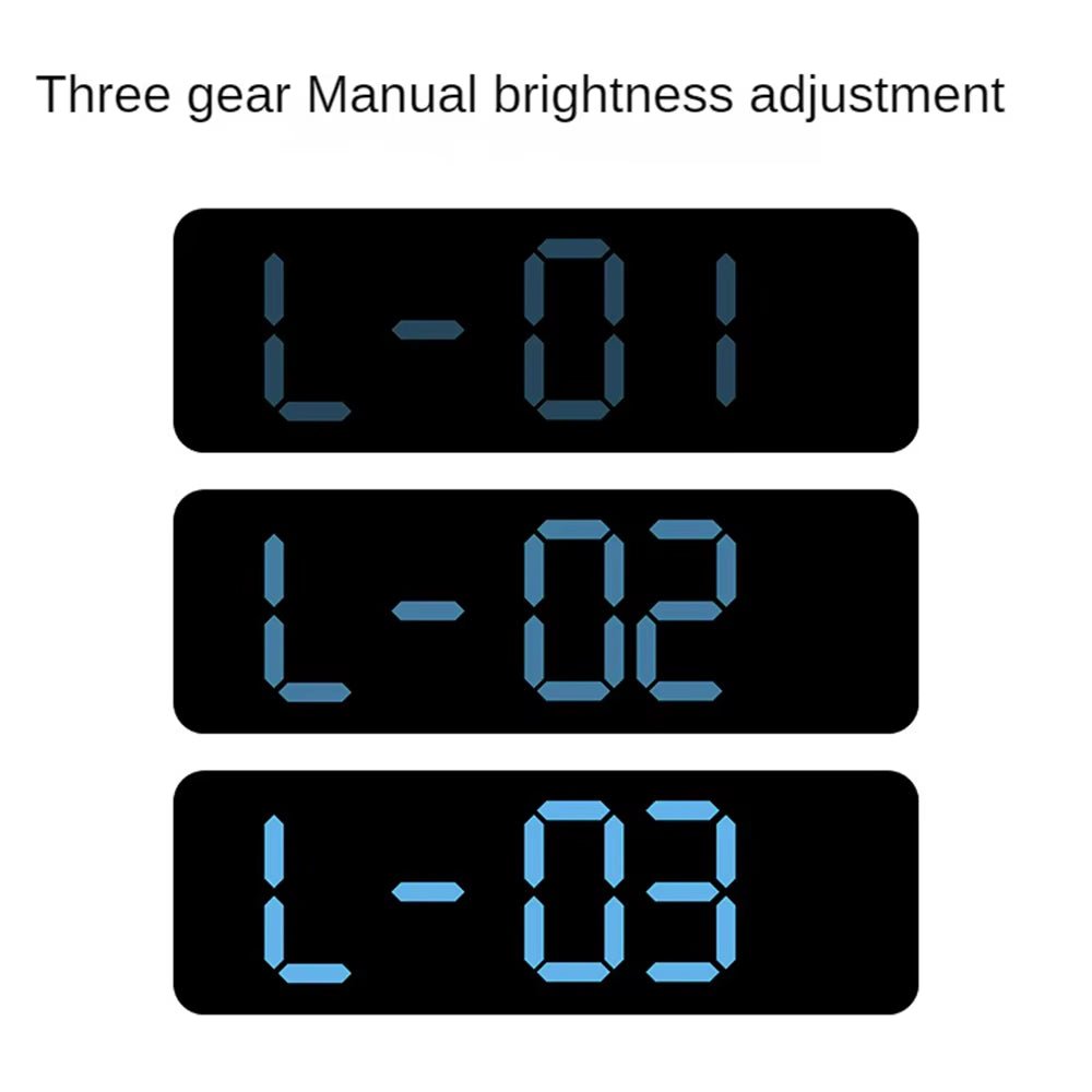 Large LED Digital Wall Clock – With Temperature, Humidity & Week Display - thewrightstore