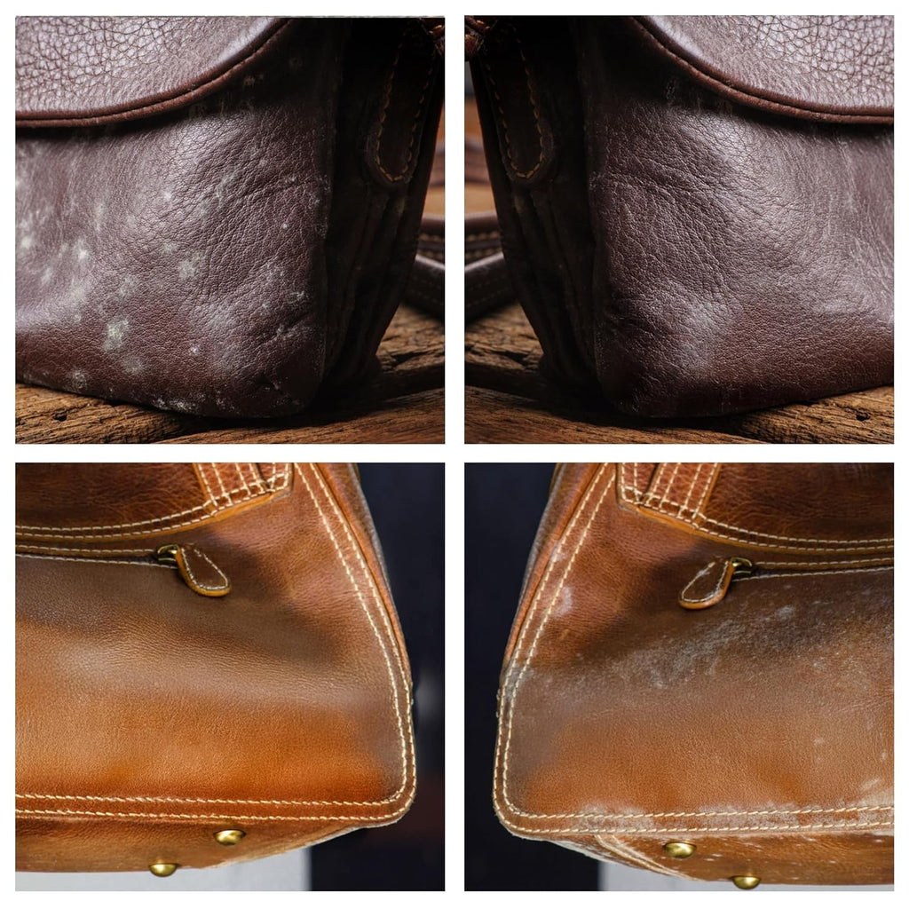 Leather Cleaner and Moisturizer Set for Vachetta Leather - Gently Cleans, Restores Shine, Softens, and Removes Stains and Light Scratches for All Luxury Brands - thewrightstore