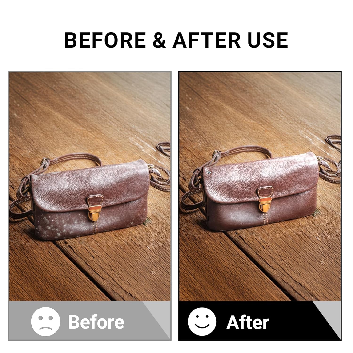 Leather Cleaner and Moisturizer Set for Vachetta Leather - Gently Cleans, Restores Shine, Softens, and Removes Stains and Light Scratches for All Luxury Brands - thewrightstore