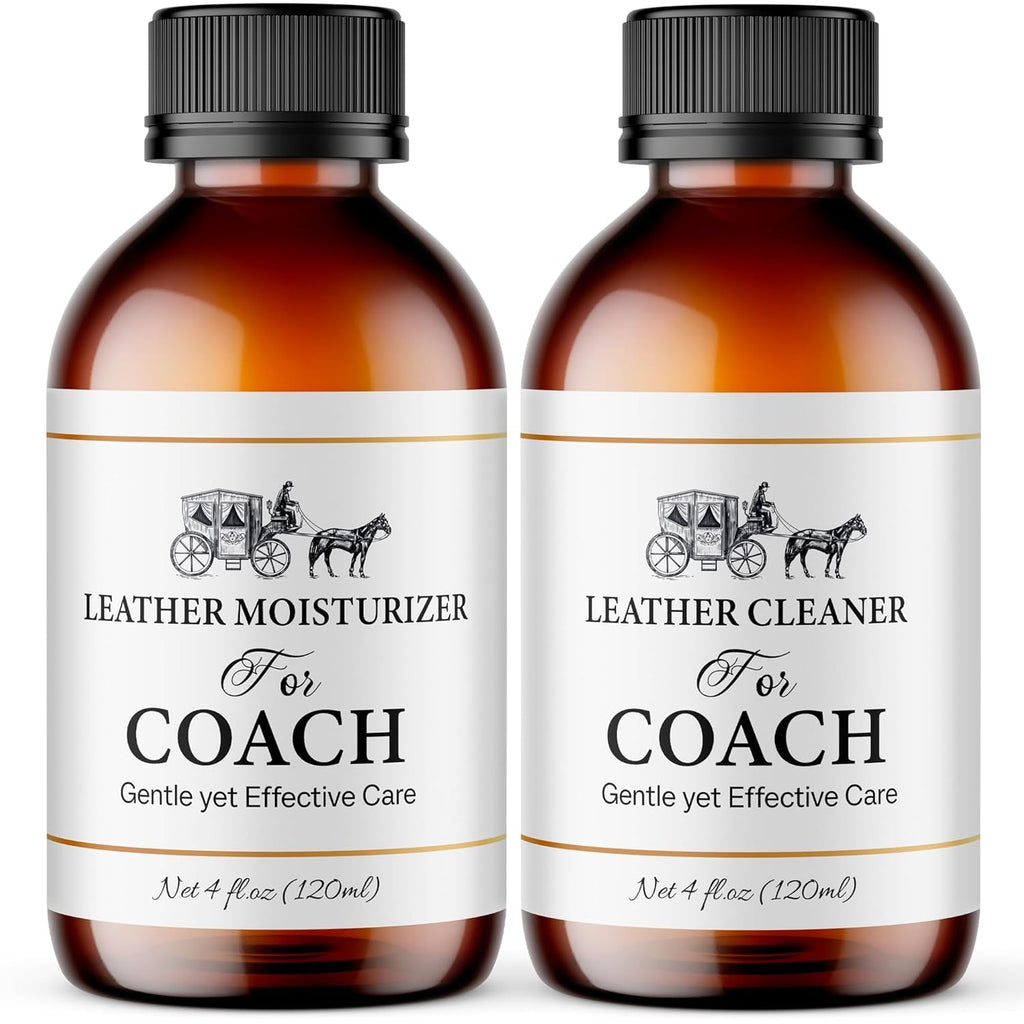 Leather Cleaner and Moisturizer Set for Vachetta Leather - Gently Cleans, Restores Shine, Softens, and Removes Stains and Light Scratches for All Luxury Brands - thewrightstore