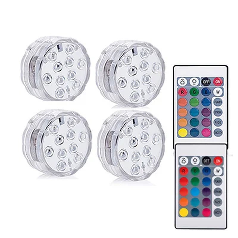 LED Swimming Pool Light for Outdoor Lighting IP68 Waterproof Underwater Hot Tub Spa Inflatble Aquarium Removable Pool.