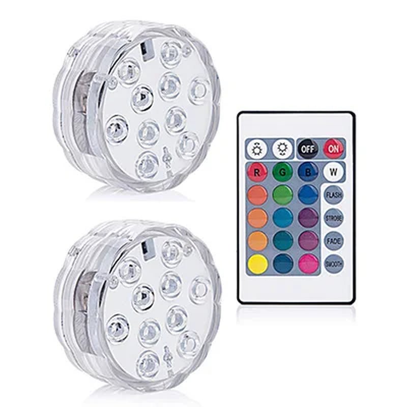 LED Swimming Pool Light for Outdoor Lighting IP68 Waterproof Underwater Hot Tub Spa Inflatble Aquarium Removable Pool.