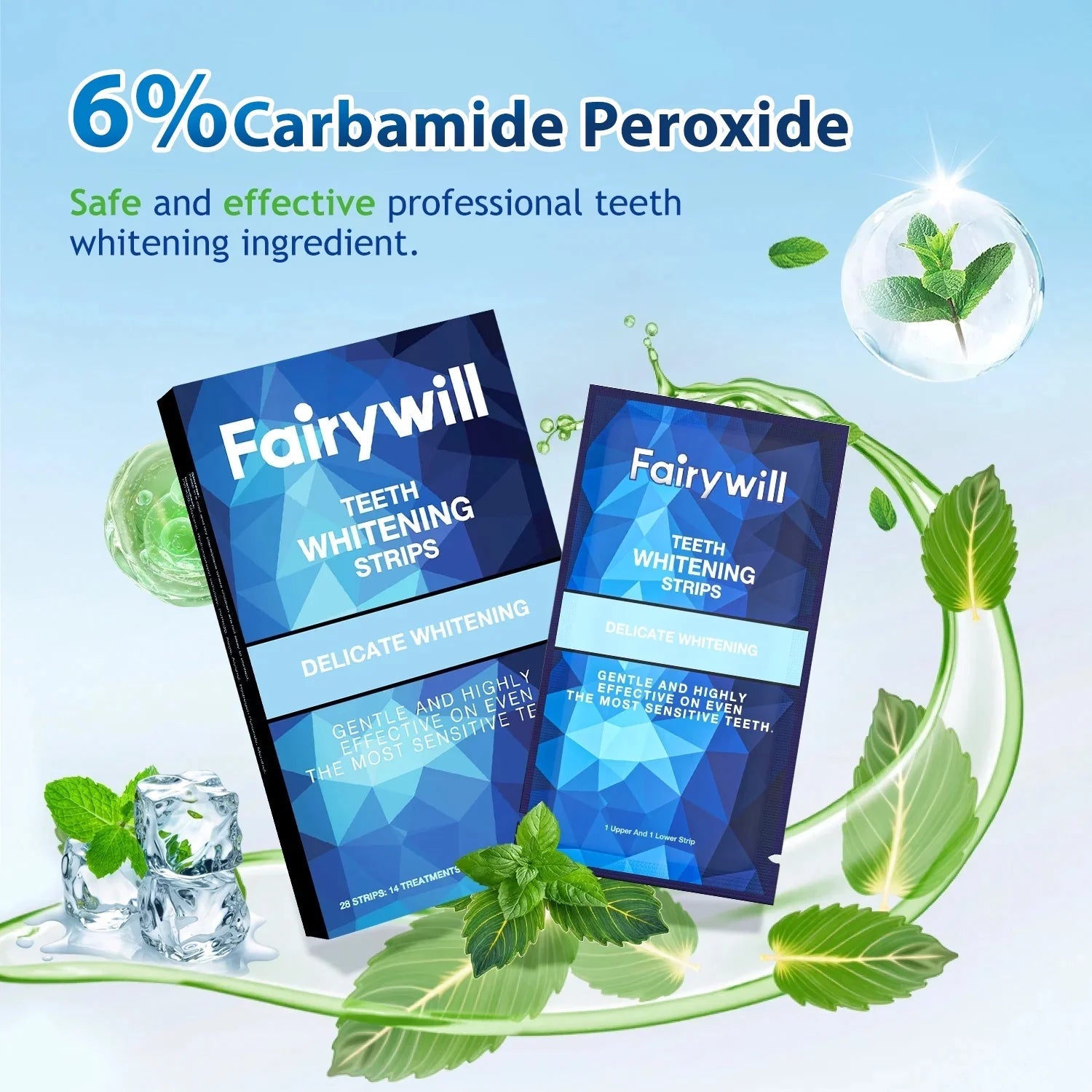 LED Teeth Whitening Strips Kit for Sensitive Teeth - 28 White Strips + 24 Blue Light Accelerator, 20Min Rapid White At - Home Dental Care for Smoking & Coffee Stains - thewrightstore