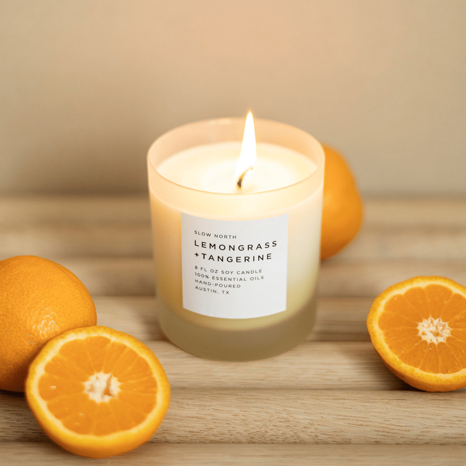 Lemongrass + Tangerine - Signature Candle - thewrightstore