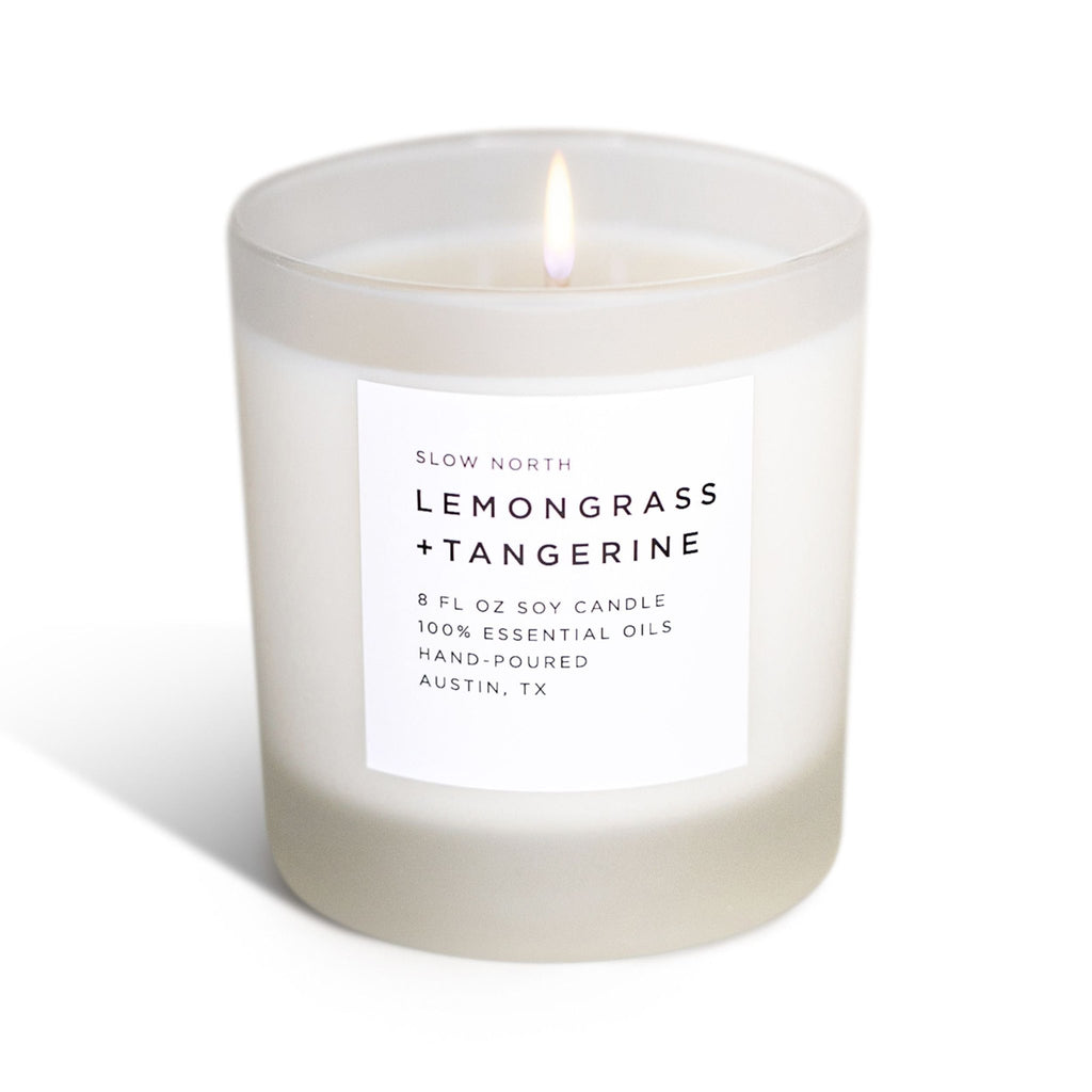 Lemongrass + Tangerine - Signature Candle - thewrightstore