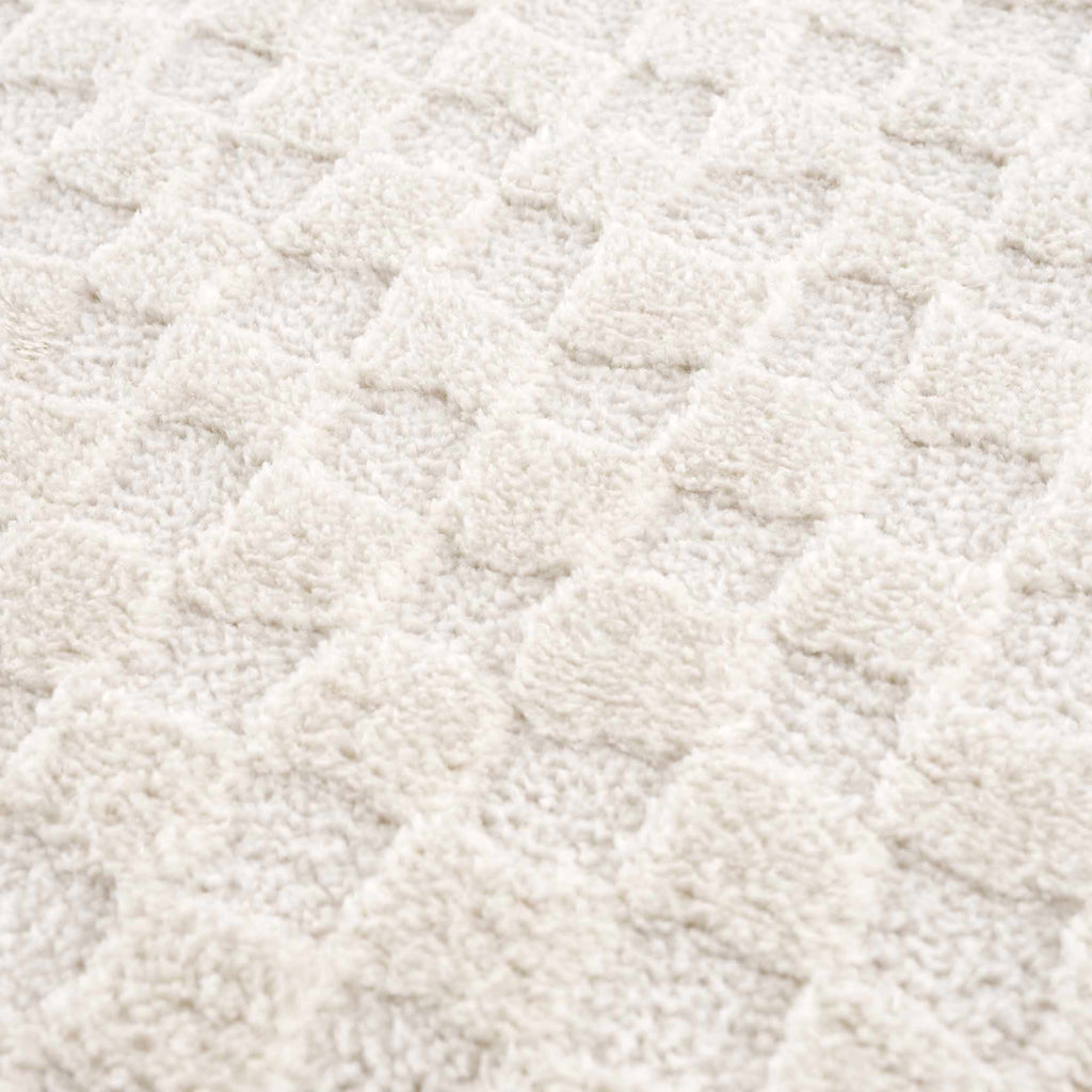 Leryn Ivory Checkered Area Rug - thewrightstore