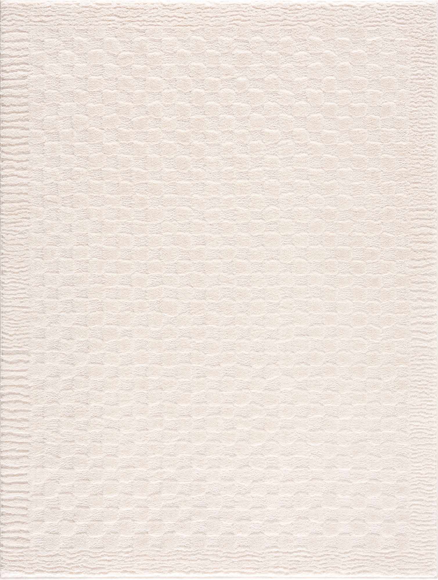 Leryn Ivory Checkered Area Rug - thewrightstore