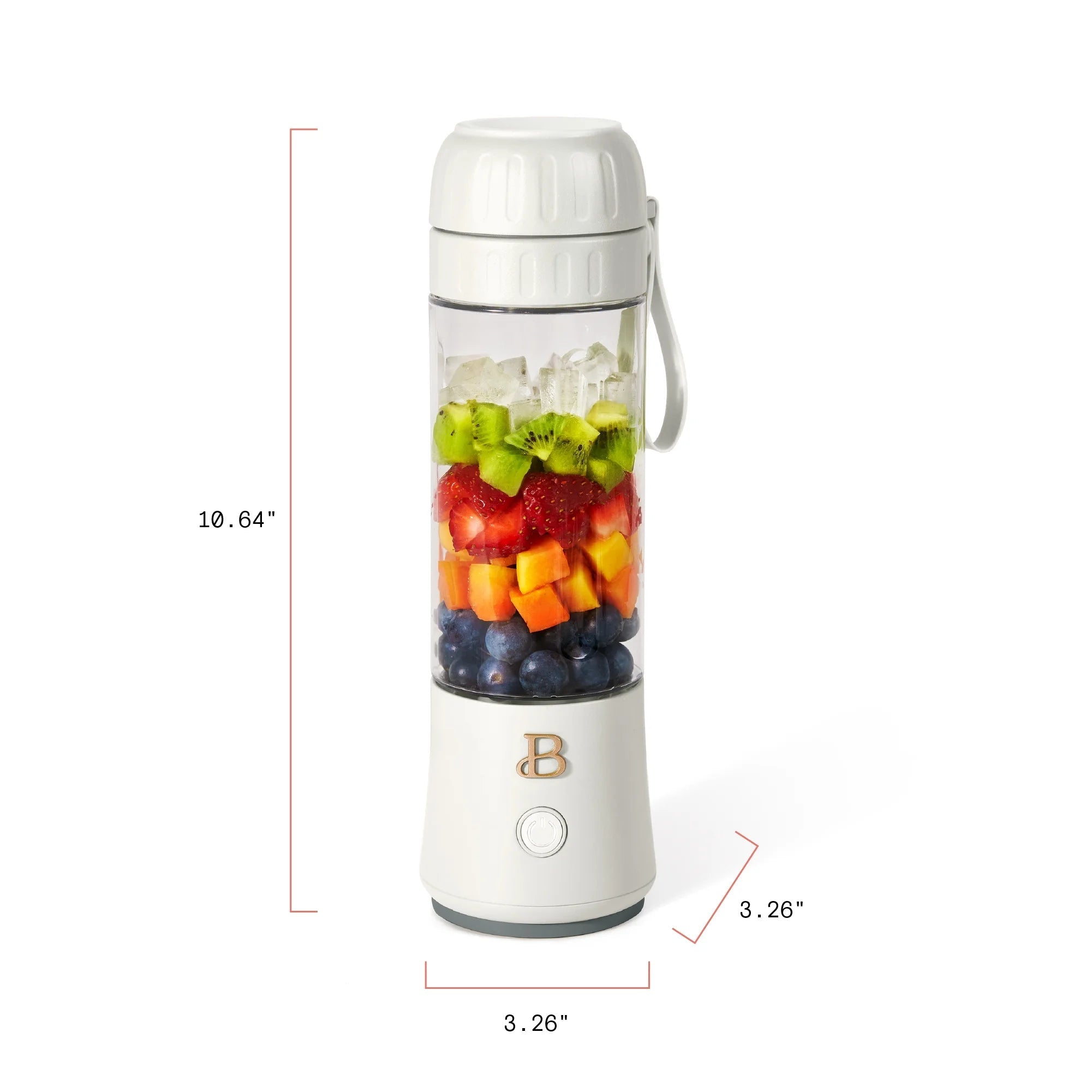 Licuadora Portátil Para Llevar 2.0, 70 W, 16 Oz, Glaseado Blanco by Drew Barrymore - thewrightstore