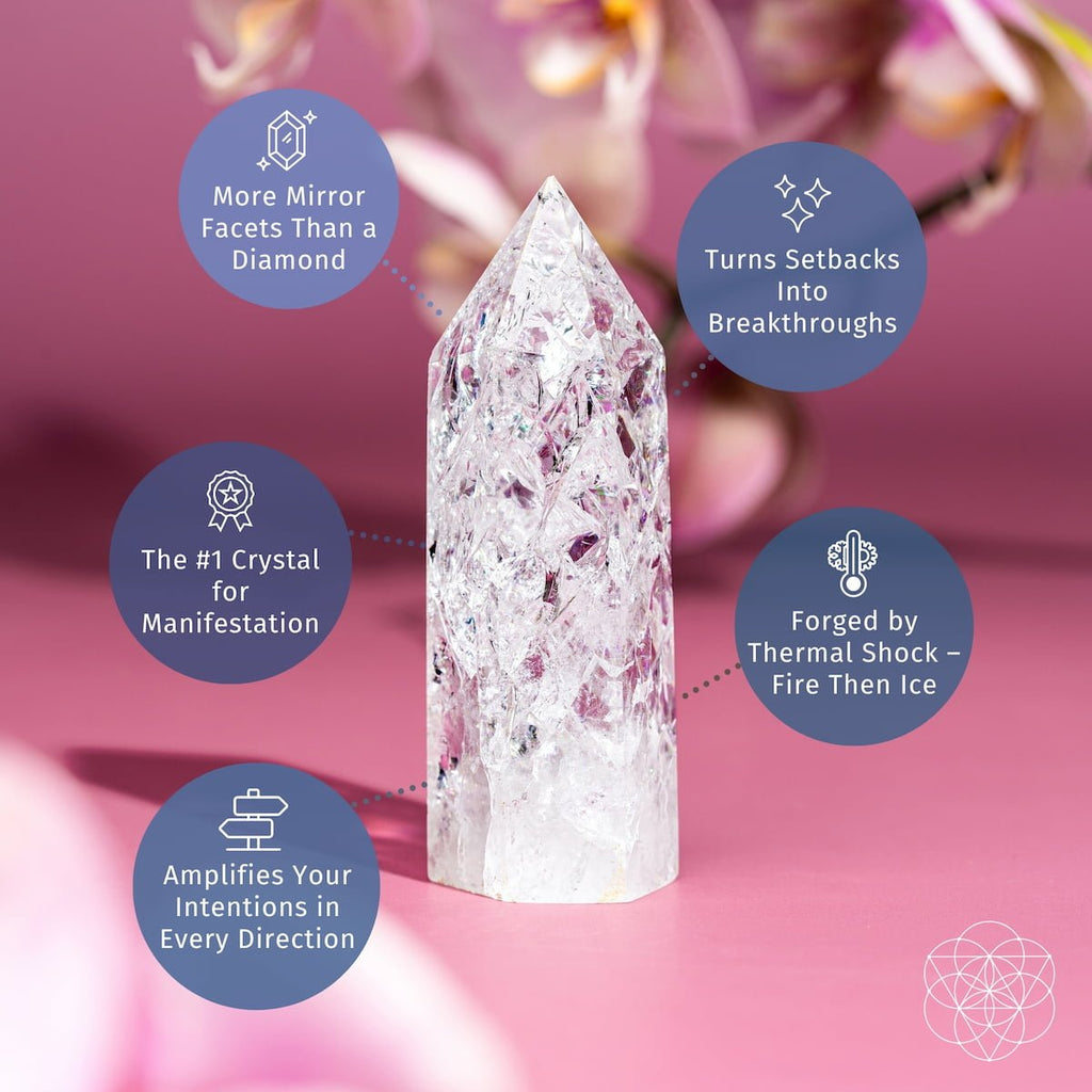 Limitless Manifestation - Ice Quartz Point - thewrightstore
