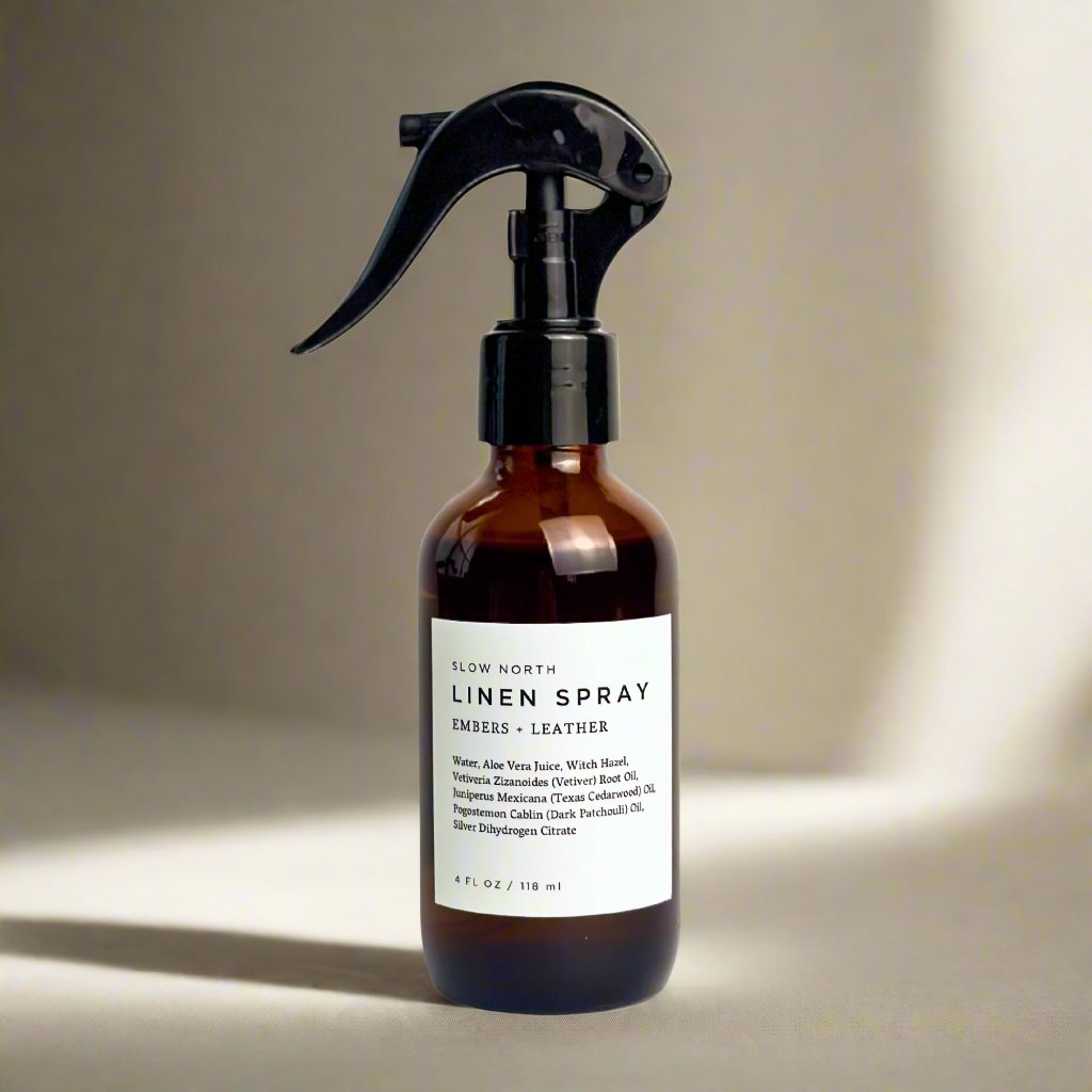 Linen Spray - Embers + Leather - thewrightstore