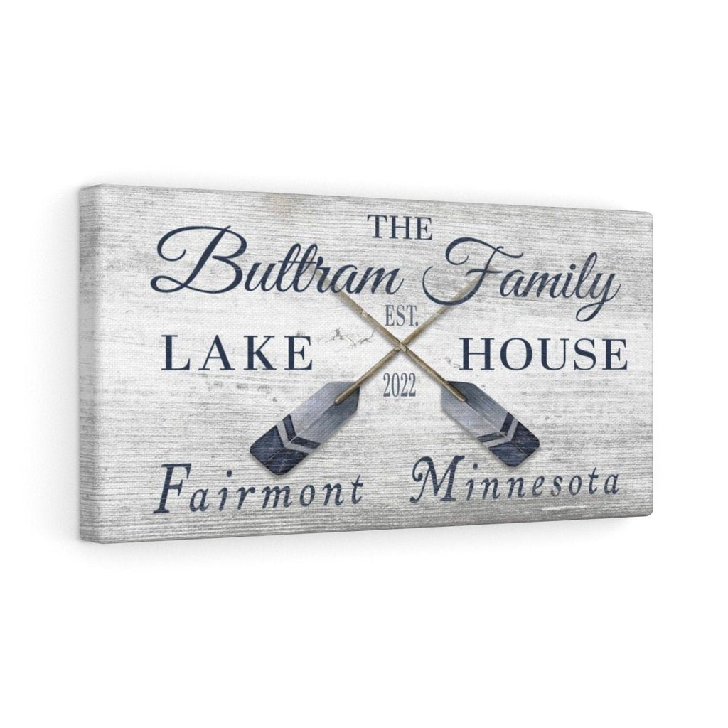 Longitude Latitude Personalized Coordinates Sign, With, Rustic Oars Paddles - thewrightstore