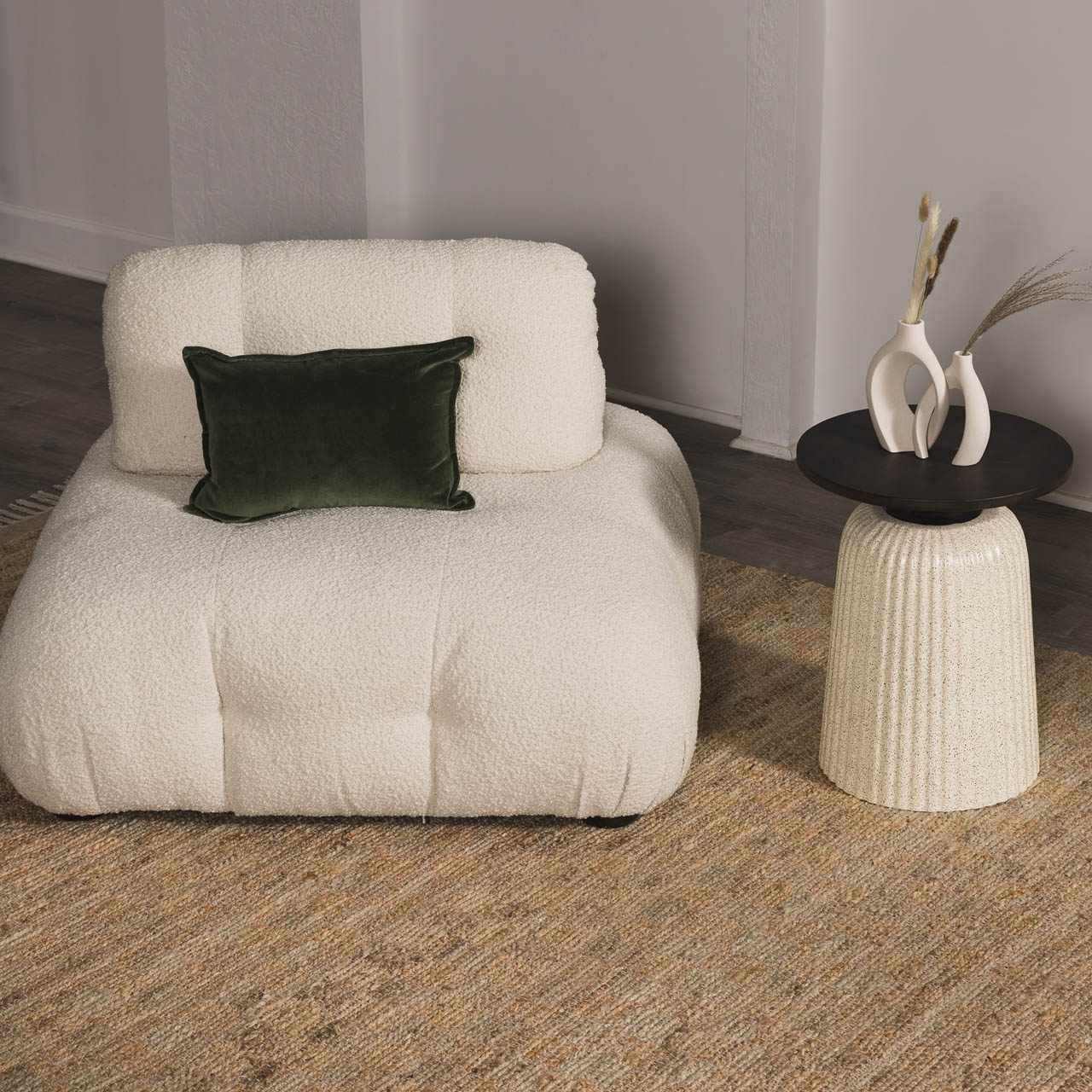 Lonut Checkered Jute Area Rug - Clearance - thewrightstore
