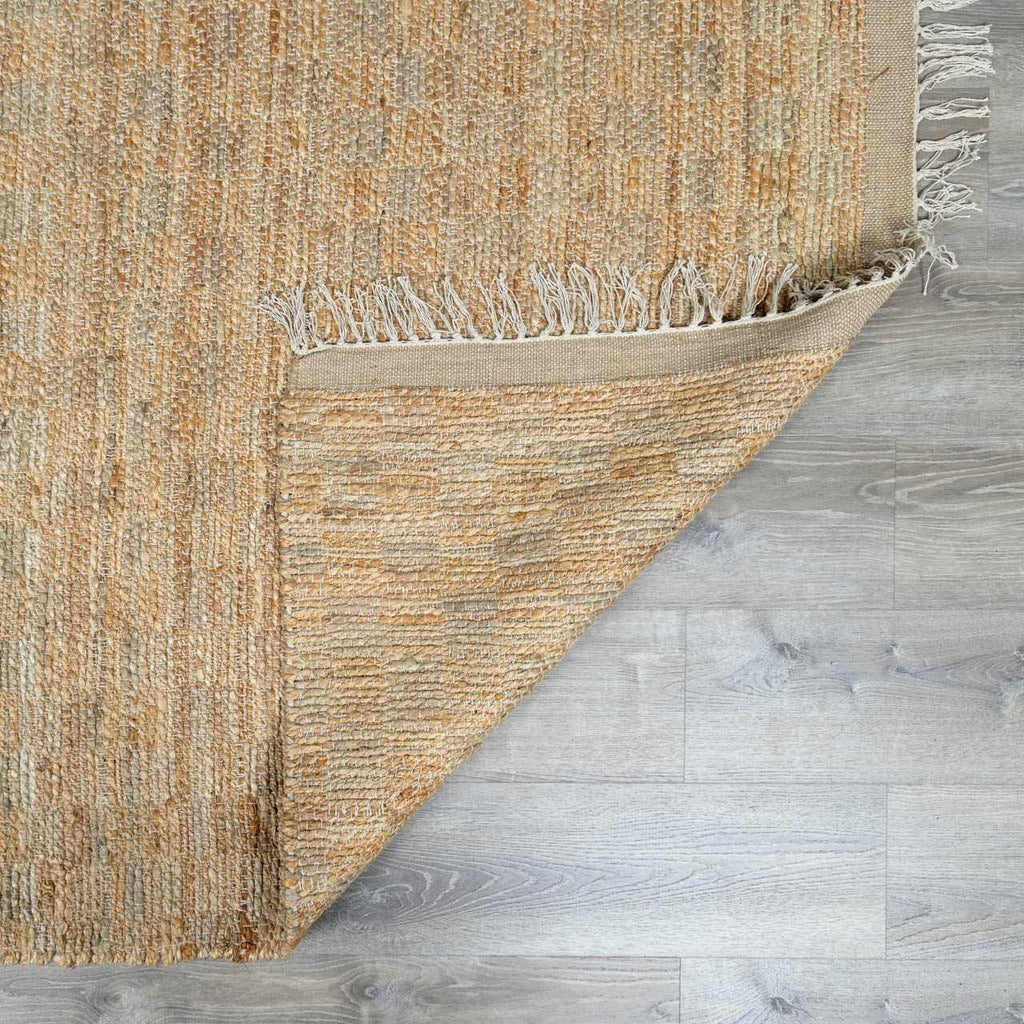 Lonut Checkered Jute Area Rug - Clearance - thewrightstore
