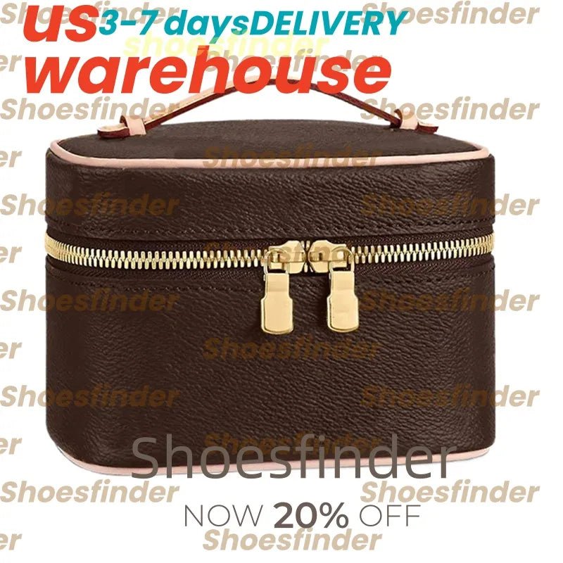 Luxury Designer Cosmetic Bag Case Toiletry Pouch Makeup Bag Cases Women Shoulder Purse Woman Handbag Crossbody Strap Travel Bags Clutch Handbags Purses Wallets - thewrightstore