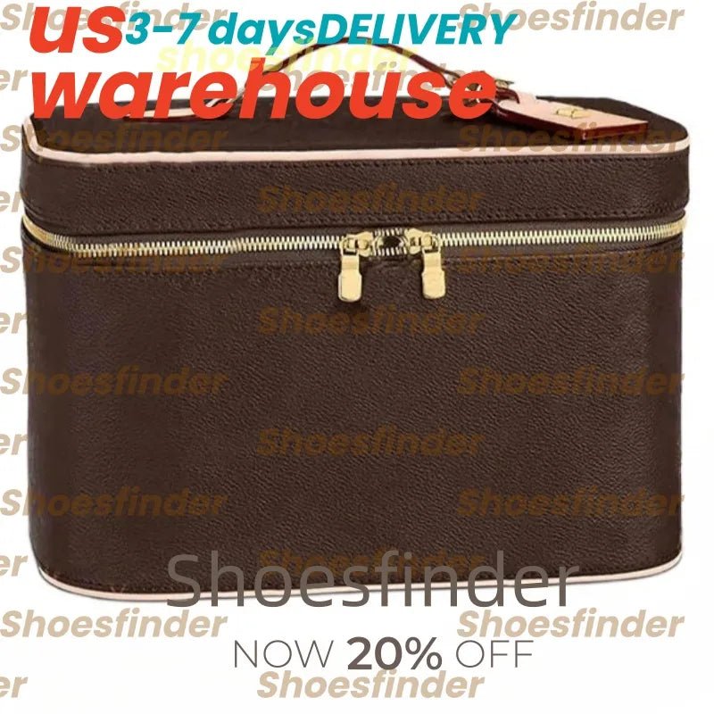Luxury Designer Cosmetic Bag Case Toiletry Pouch Makeup Bag Cases Women Shoulder Purse Woman Handbag Crossbody Strap Travel Bags Clutch Handbags Purses Wallets - thewrightstore