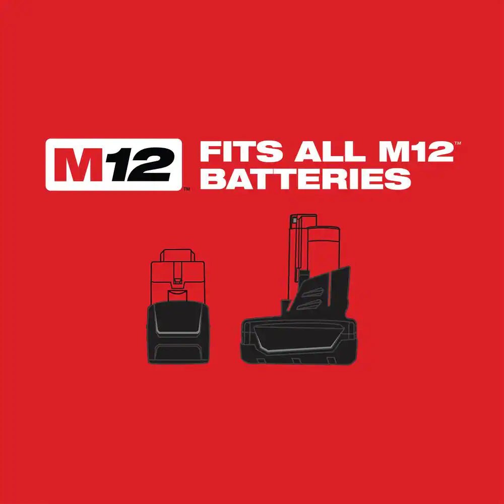 M12 12V Lithium - Ion Cordless Combo Kit (5 - Tool) with Two 1.5 Ah Batteries, Charger and Tool Bag - thewrightstore