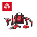 M12 12V Lithium - Ion Cordless Combo Kit (5 - Tool) with Two 1.5 Ah Batteries, Charger and Tool Bag - thewrightstore