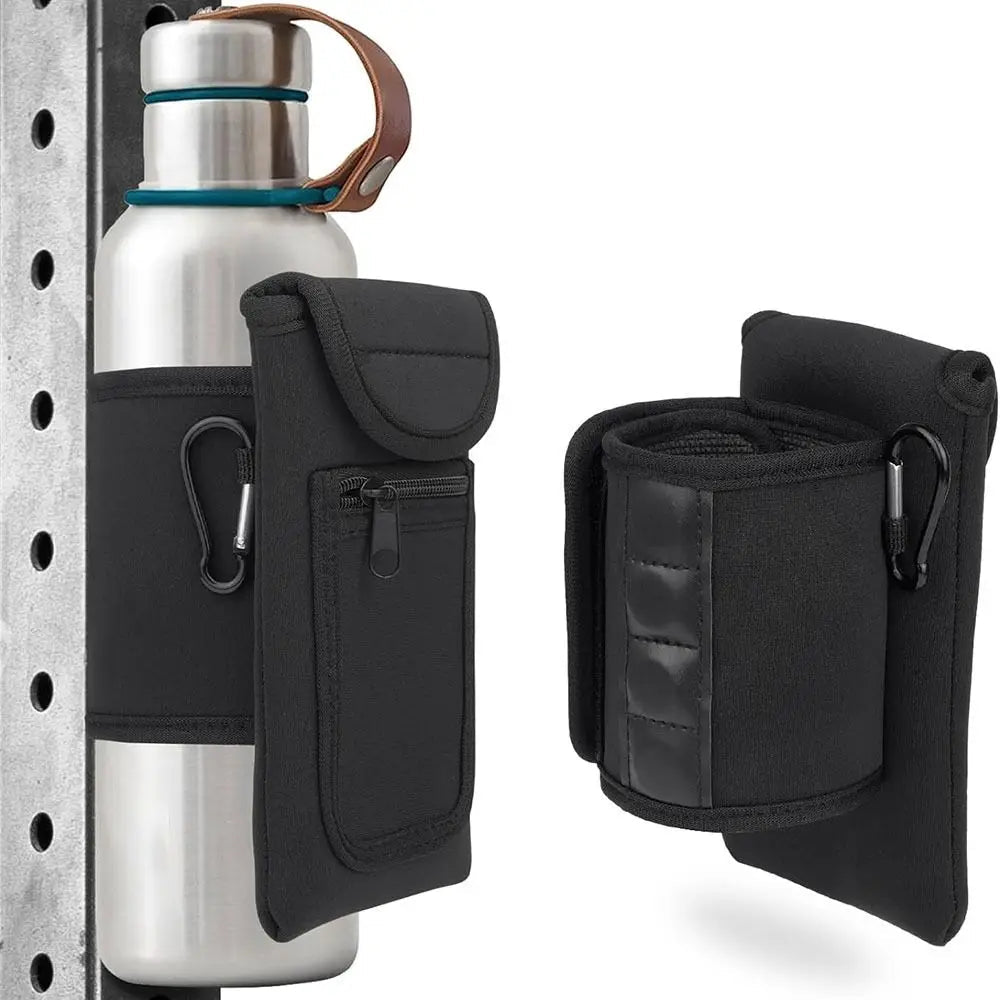 Magnetic Gym Water Bottle Bag Holder, Built - In Magnet for Easy Attachment to Metal Surface, Magnetic Bottle Sleeve Pouch - thewrightstore
