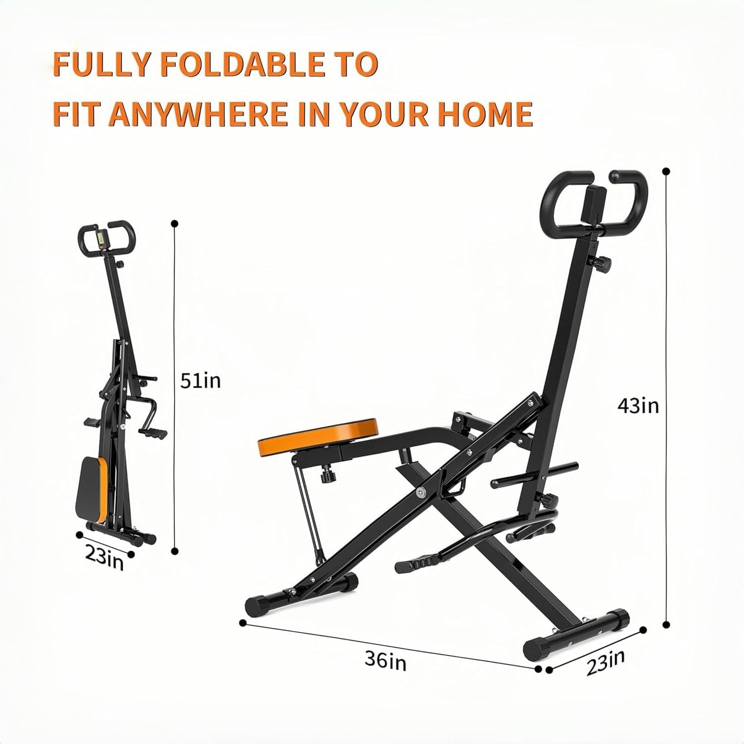Magnetic Rowing Machine for Home Use, Foldable Design with Silent Resistance for Effective Fat Burning and Muscle Sculpting, Silver - thewrightstore