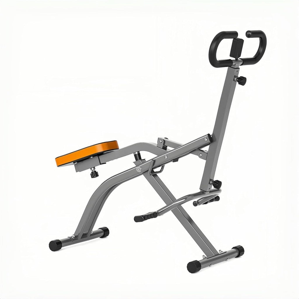 Magnetic Rowing Machine for Home Use, Foldable Design with Silent Resistance for Effective Fat Burning and Muscle Sculpting, Silver - thewrightstore