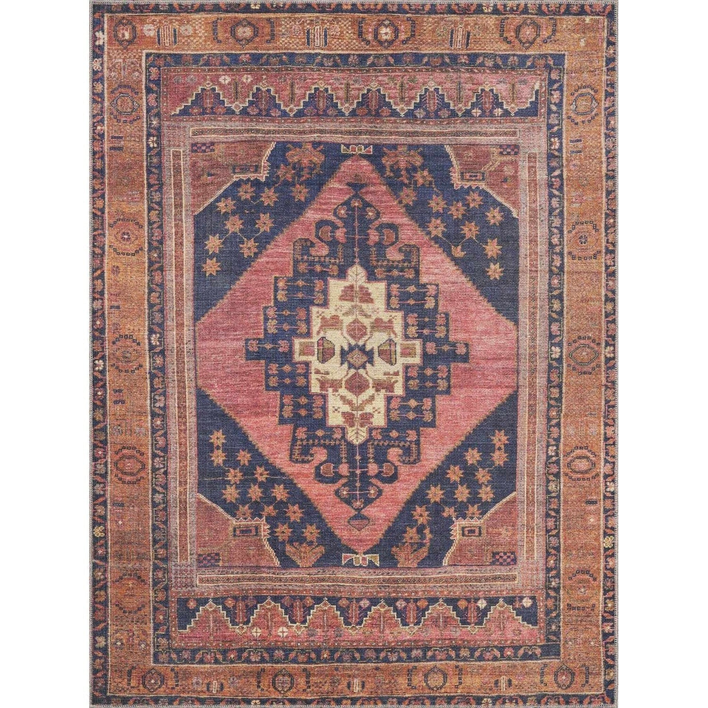 Malamote Vintage Flat Pile Washable Rug - thewrightstore