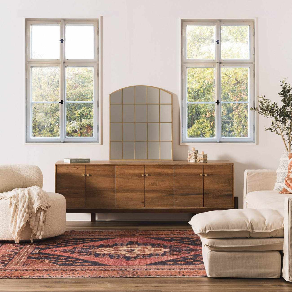 Malamote Vintage Flat Pile Washable Rug - thewrightstore