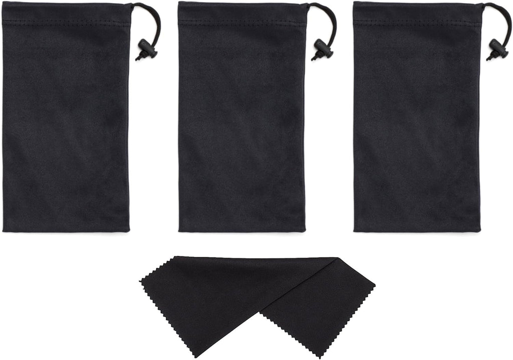 Mamlyn High - Quality Microfiber Sunglasses Pouch with Spring Fastener - thewrightstore
