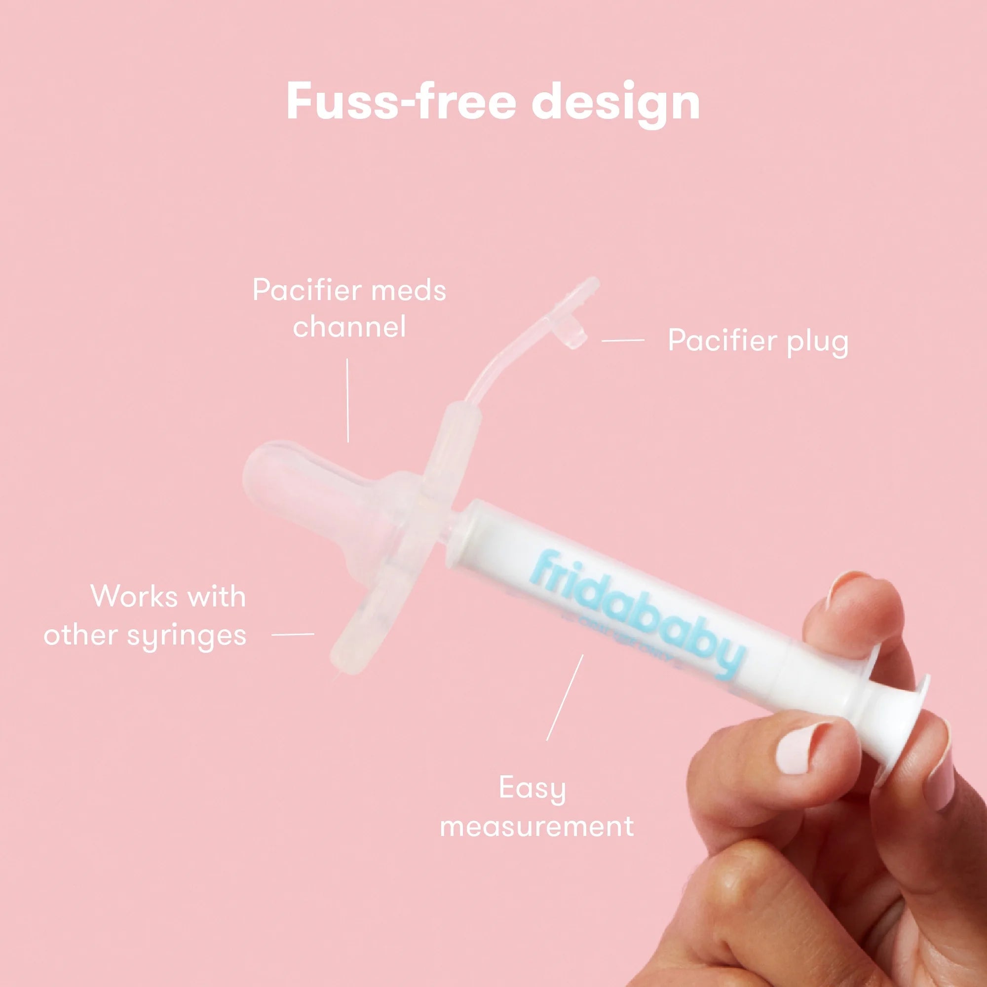Medifrida Accu - Dose Baby Medicine Syringe with Pacifier Tip, Sick Baby Essentials - thewrightstore