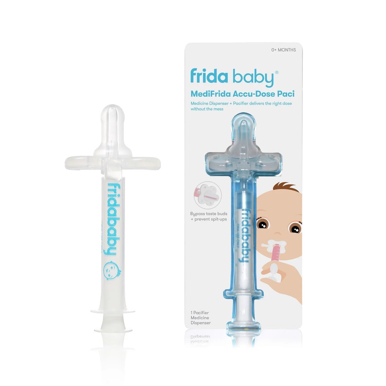 Medifrida Accu - Dose Baby Medicine Syringe with Pacifier Tip, Sick Baby Essentials - thewrightstore