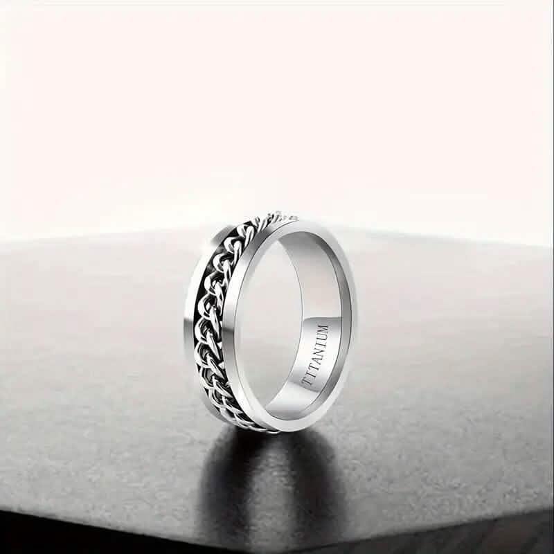 Men's 8mm Titanium Steel Ring - thewrightstore