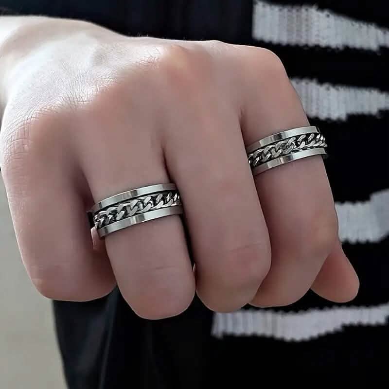 Men's 8mm Titanium Steel Ring - thewrightstore