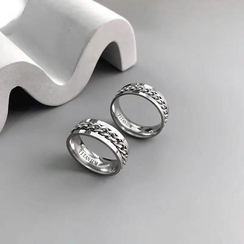 Men's 8mm Titanium Steel Ring - thewrightstore