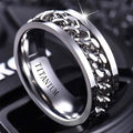Men's 8mm Titanium Steel Ring - thewrightstore