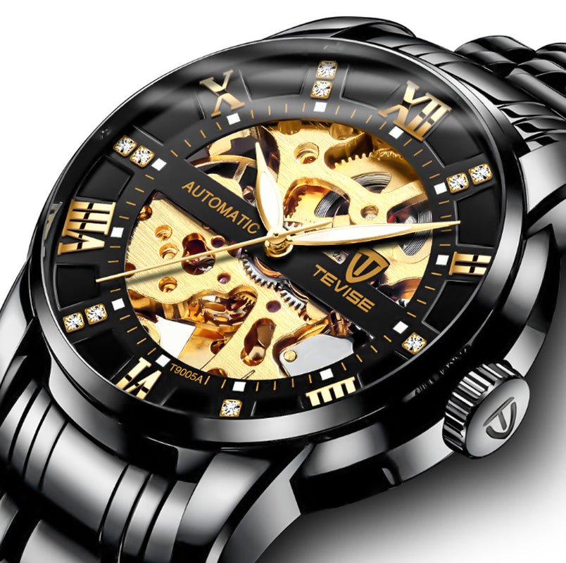 Men''S Fashion Watch Fashion Automatic Mechanical Watch Hollow Watch Watch Waterproof Men''S Watch - thewrightstore
