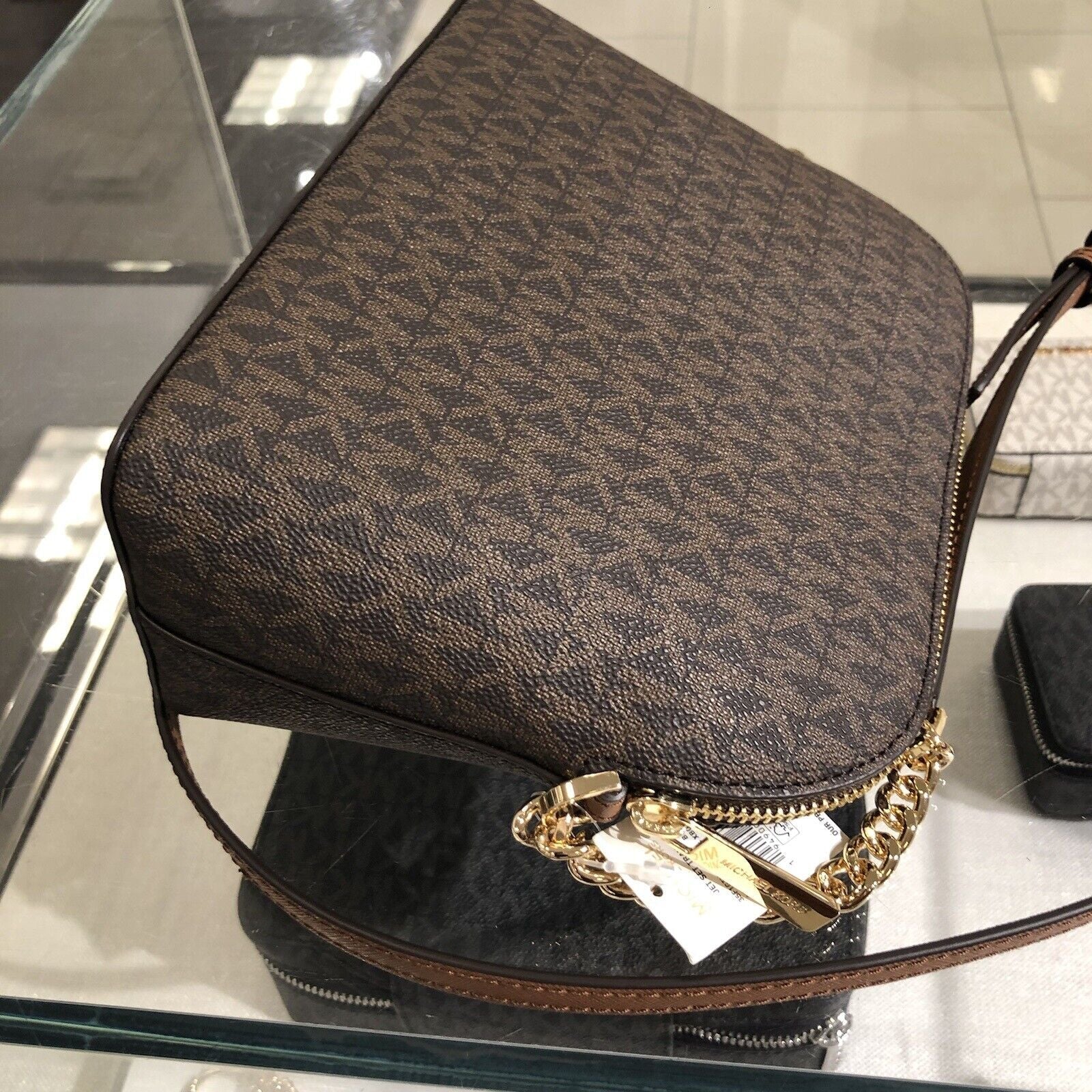 Michael Kors Lady PVC or Leather Crossbody Bag Handbag Messenger Purse Shoulder - thewrightstore