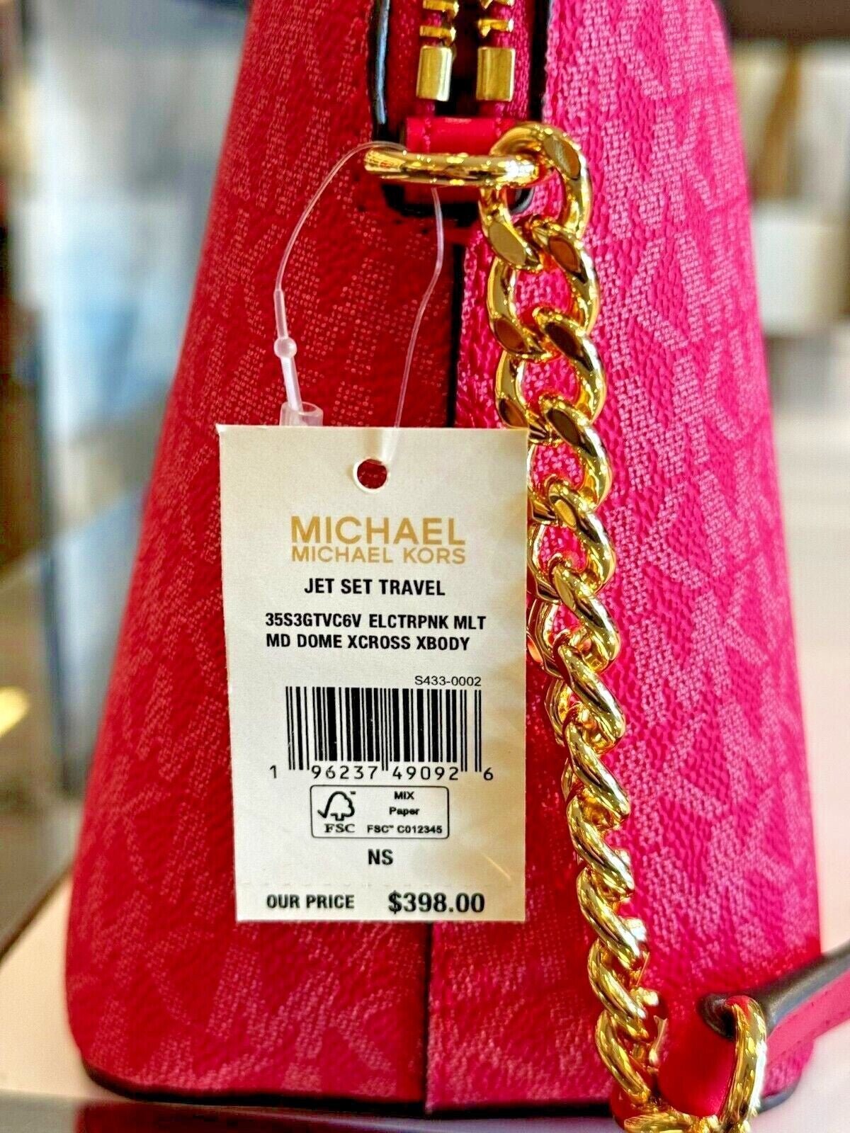 Michael Kors Lady PVC or Leather Crossbody Bag Handbag Messenger Purse Shoulder - thewrightstore