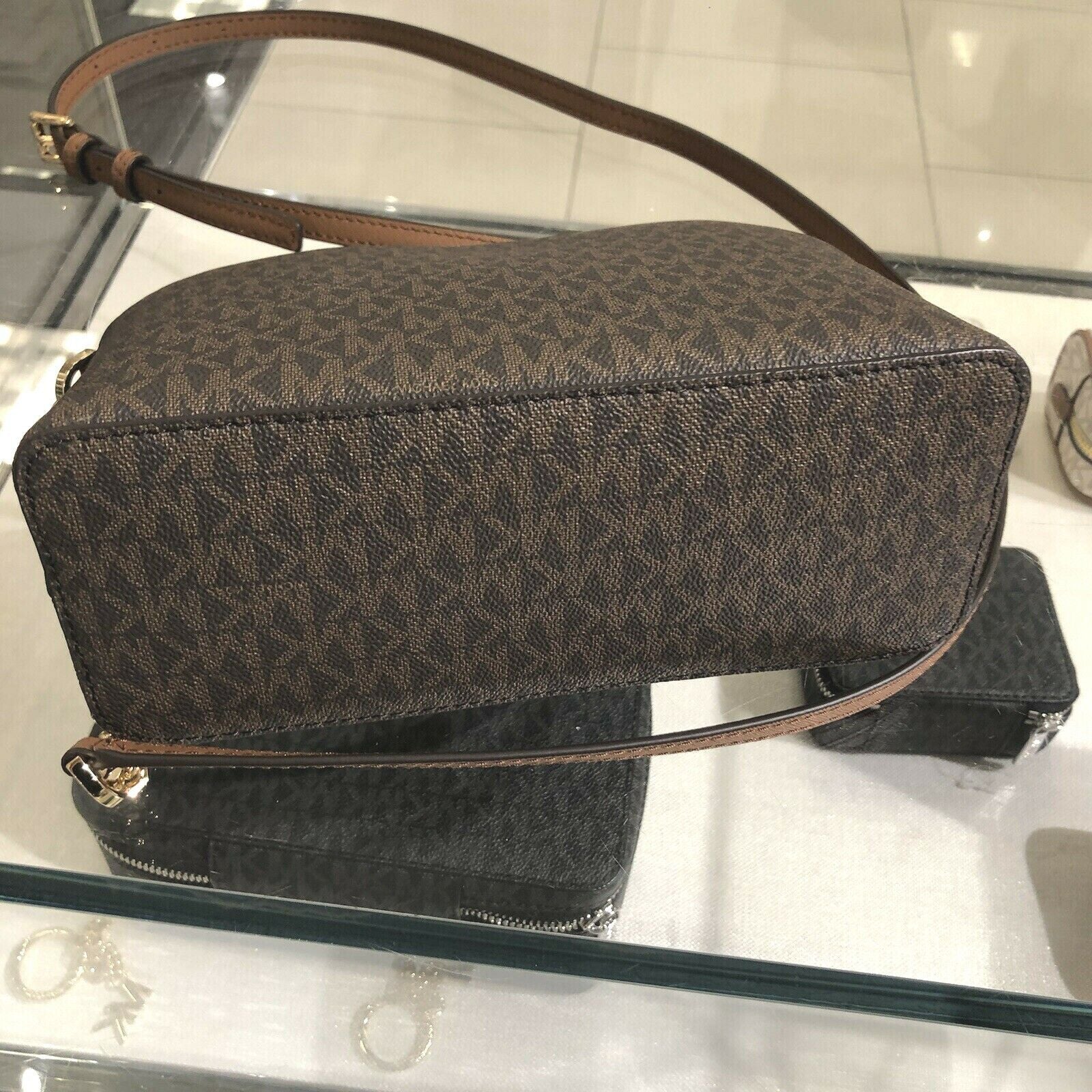 Michael Kors Lady PVC or Leather Crossbody Bag Handbag Messenger Purse Shoulder - thewrightstore